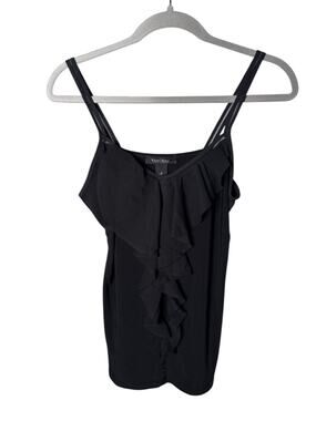 White House Black Market Ruffle Front Tank Top Small